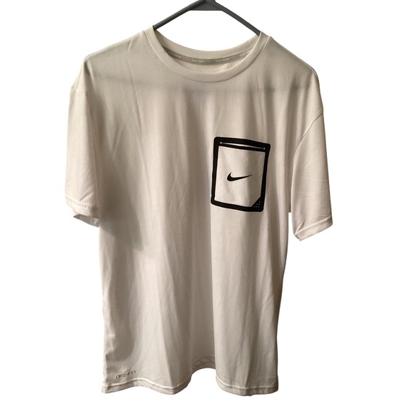 Nike Other - Nike Swim Dri-FIT T-Shirt Mens Small White UPF 40+ Graphic NEW